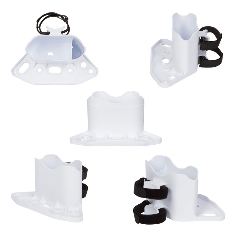 ROBOCUP Holster (White) Universal Phone Holder with Strap Design | Organization Storage Caddy for Boat, Golf Cart and Umbrellas | Securely Holds Fishing Tackle, Marine Gear and Tools. - Image 2